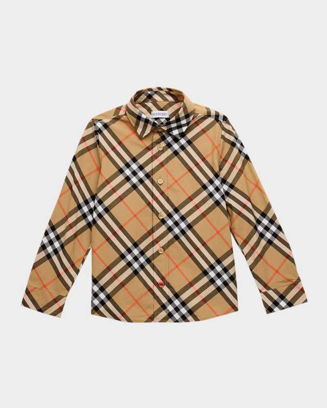 Boy's Owen Check-Print Shirt, Size 3-